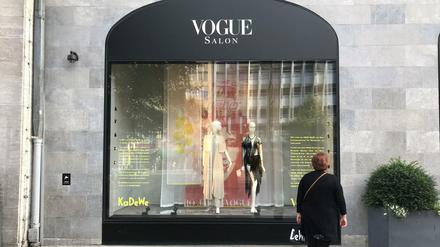 Der erste Vogue-Salon, hier das Schaufenstern des KaDeWE.