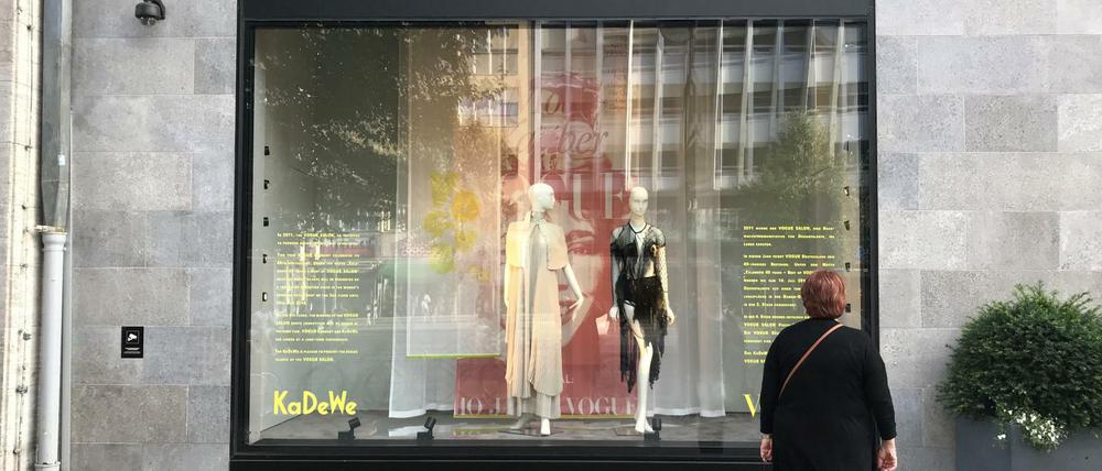 Der erste Vogue-Salon, hier das Schaufenstern des KaDeWE.