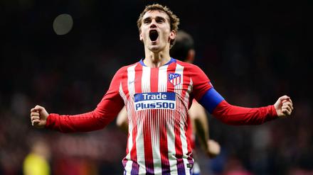 Bild für die Geschichtsbücher? Atleticos Antoine Griezmann jubelt wohl bald im Barca-Trikot.