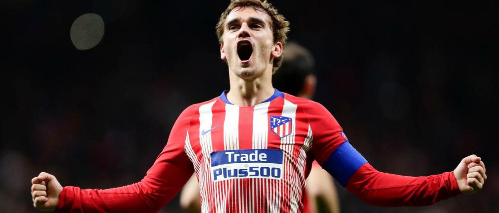 Bild für die Geschichtsbücher? Atleticos Antoine Griezmann jubelt wohl bald im Barca-Trikot.
