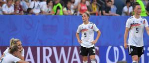 Die deutschen Frauen nach dem Aus.