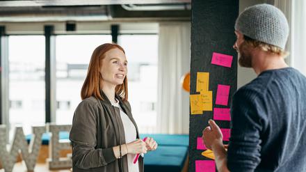 Hip und modern. Die Büros des „We Campus“ am Alexanderplatz sind start-up-mäßig eingerichtet. 