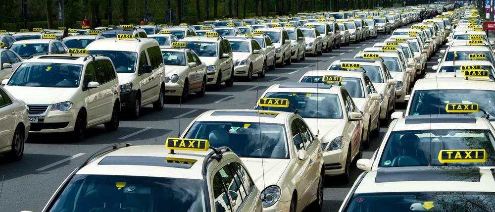 Taxi-Demo in Berlin.