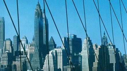 „Blick auf Lower Manhattan, New York City“ im Jahr 1948 von Fritz Block.