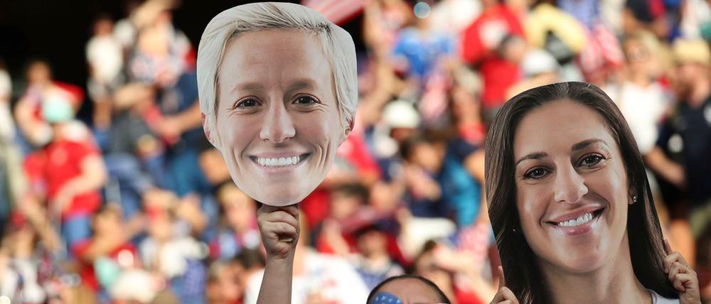 Begeisterung. Für die US-Fans sind ihre Spielerinnen Heldinnen.