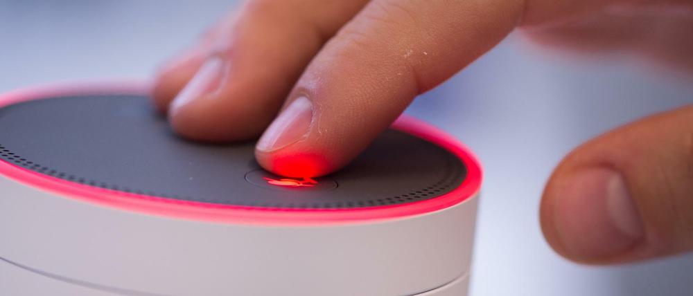 Mikrofon-Taste von Amazons Sprachassistent Alexa