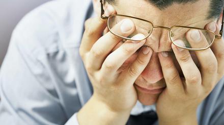 Ein verzweifelter Mann.