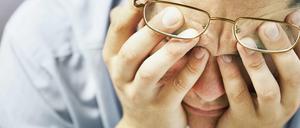 Ein verzweifelter Mann.