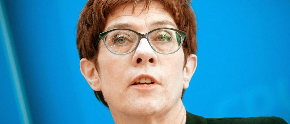 Warnt die SPD: Annegret Kramp-Karrenbauer, Bundesvorsitzende der CDU.