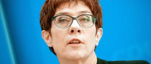 Warnt die SPD: Annegret Kramp-Karrenbauer, Bundesvorsitzende der CDU.