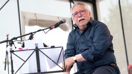 Unerschütterlich: Wolf Biermann beim "Tag der offenen Tür" in der Stasiopfer-Gedenkstätte Berlin-Hohenschönhausen.