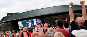 Plan B. Die Fans in Wimbledon brauchen keine Karten für den Center Court, um Cori Gauff zu sehen.