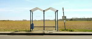 Bushaltestelle in Brandenburg