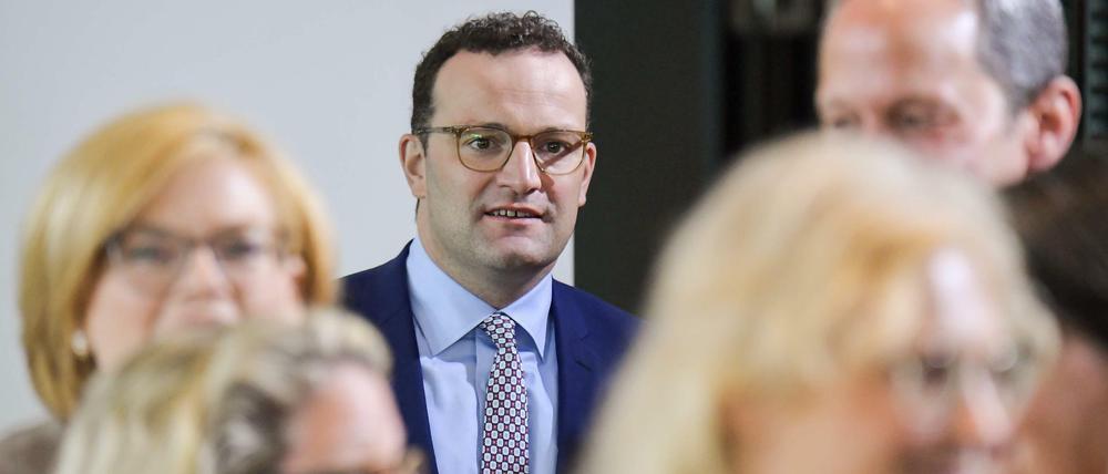 Startet durch bei der Digitalisierung: Gesundheitsminister Jens Spahn am Mittwoch im Bundeskabinett.