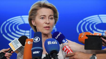 Ursula von der Leyen in Straßburg beim Europaparlament