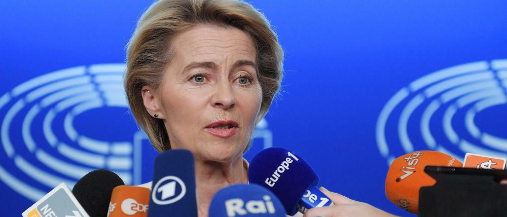 Ursula von der Leyen in Straßburg beim Europaparlament