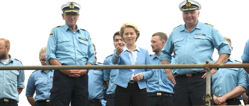 Ursula von der Leyen auf der "Gorch Fock"
