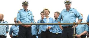 Ursula von der Leyen auf der "Gorch Fock"