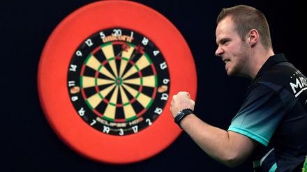 Treibende Kraft. Max Hopp ist die deutsche Darts-Hoffnung.