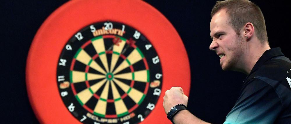 Treibende Kraft. Max Hopp ist die deutsche Darts-Hoffnung.