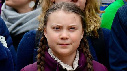Greta Thunberg bei einer "Fridays for Future" Demonstration im März in Berlin.