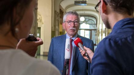 Thilo Sarrazin vor der Sitzung der Schiedskommission Ende Juni. 