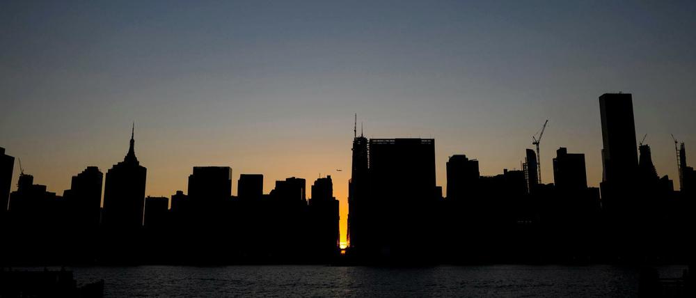 Manhattan während des Stromausfalls.