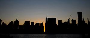 Manhattan während des Stromausfalls.