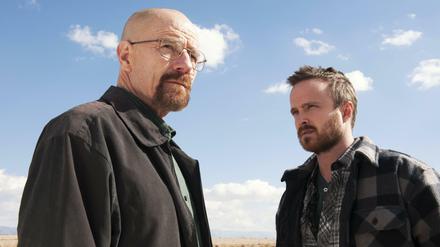 Hombres. Bryan Cranston (links) und Aaron Paul - die beiden Hauptdarsteller aus "Breaking Bad".