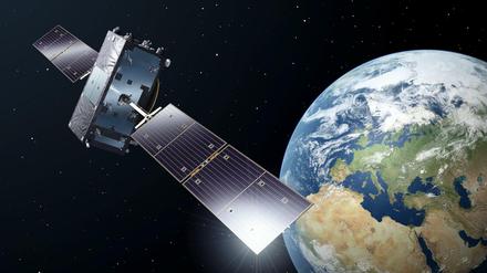 Animation eines Galileo-Full-Operational-Capacity-Satelliten