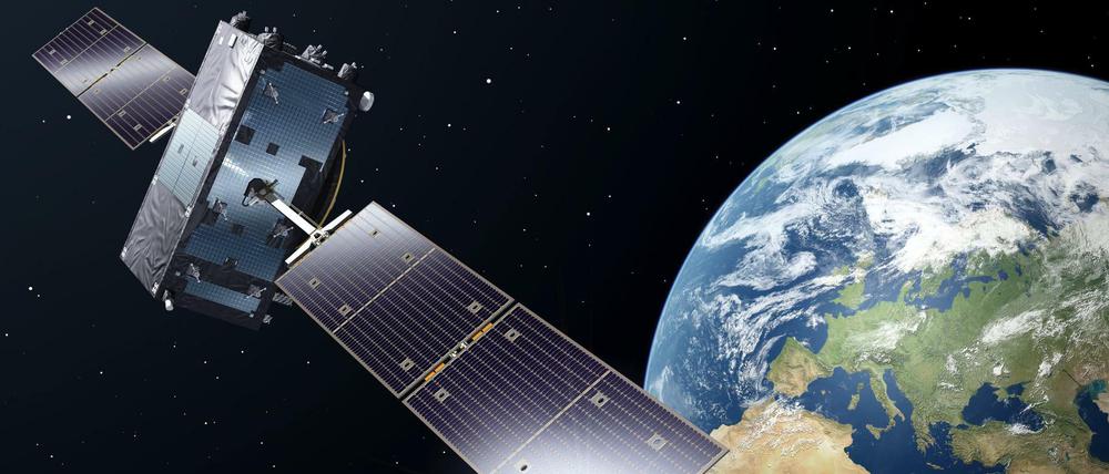 Animation eines Galileo-Full-Operational-Capacity-Satelliten
