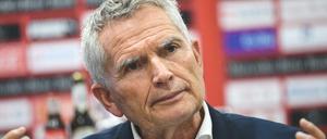 Wolfgang Dietrich, Präsident des VfB Stuttgarts, kann am Sonntag abgewählt werden. 