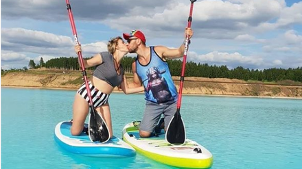 Instagram-Nutzer auf dem Sibirischen See.