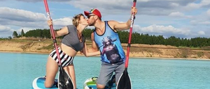 Instagram-Nutzer auf dem Sibirischen See.