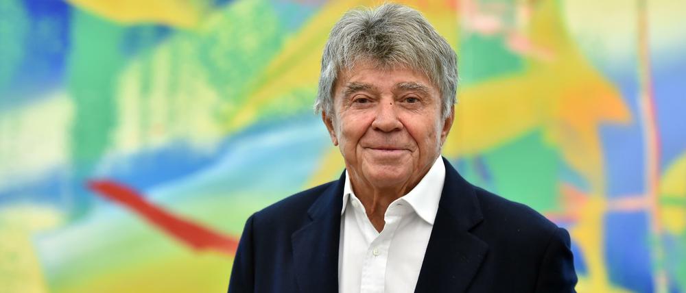 Kunstförderer. Frieder Burda vor einem Werk Gerhard Richters.