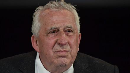 Egon Krenz bei der Vorstellung seines neuen Buches "Wir und die Russen" in Berlin.