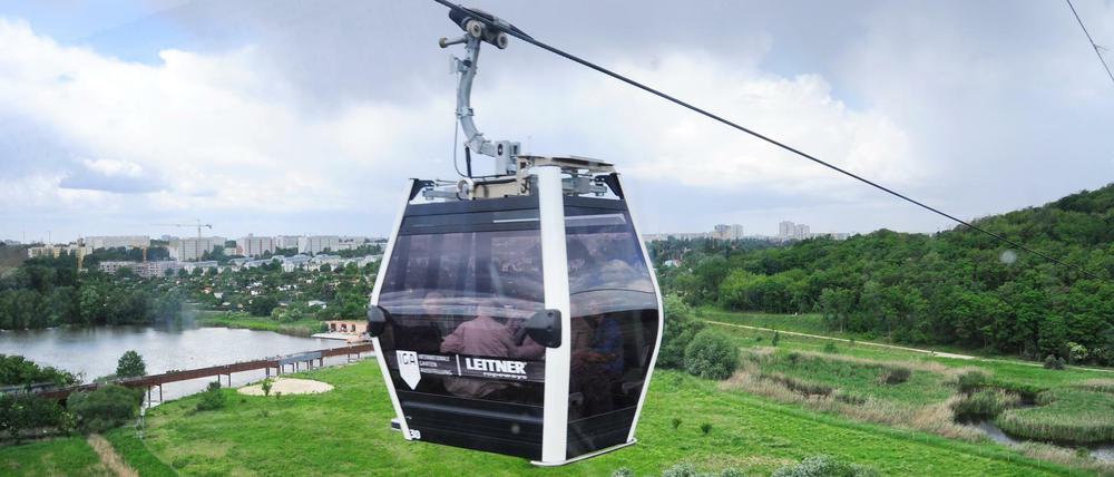 Die zur IGA gebaute Seilbahn könnte bald ein öffentliches Verkehrsmittel werden.