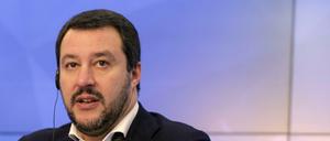 Matteo Salvini, Vorsitzender der italienischen Lega-Partei, bei einer Pressekonferenz in Moskau im Jahr 2016.