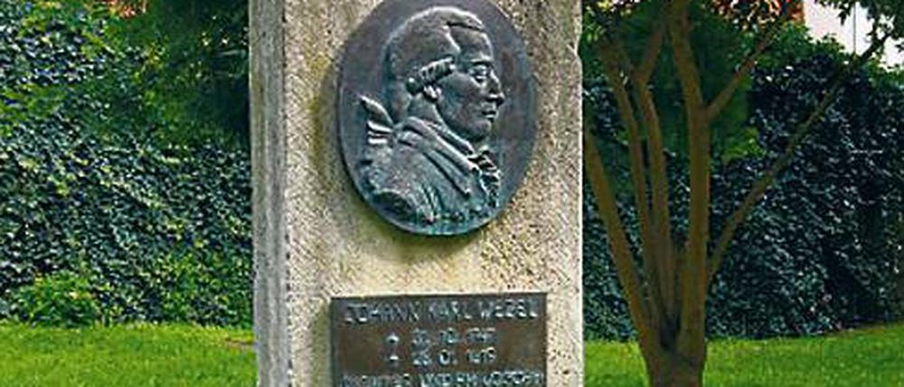 Ruhestätte eines unruhigen Geists. Die Wezel-Stele auf dem Gottesacker in Sondershausen.