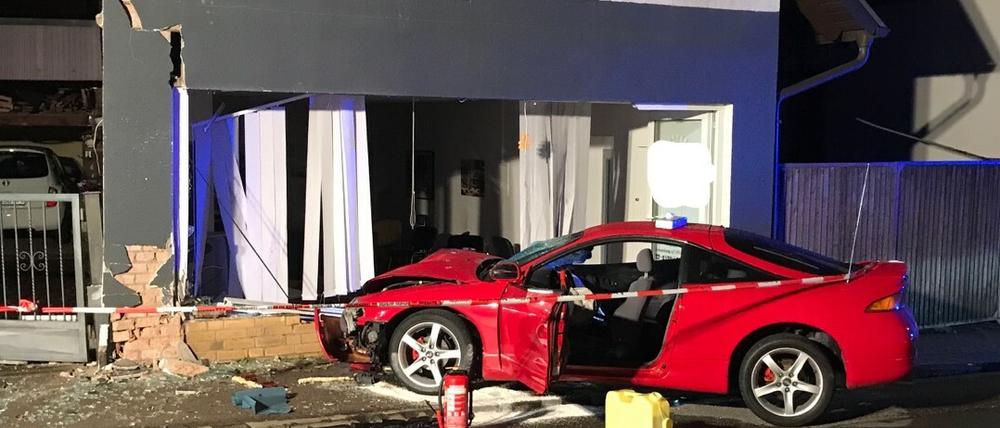 Die Unfallstrelle in Trippstadt