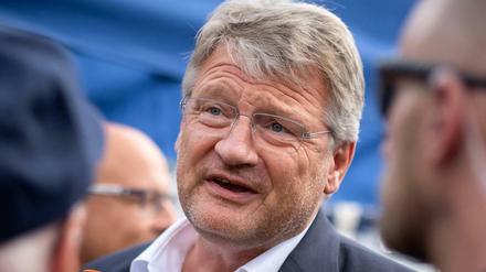 Jörg Meuthen beim AfD-Wahlkampfauftakt in Cottbus
