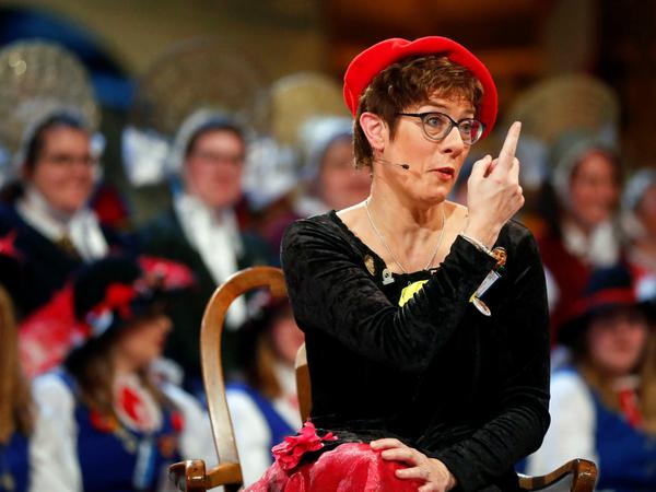 Annegret Kramp-Karrenbauer im Karneval