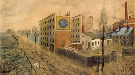 Karge Schönheit. Hans Baluschek malte 1895 „Neue Häuser“ am Berliner Stadtrand.