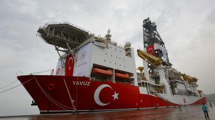 Das türkische Bohrschiff "Yavuz" bohrt nach Gas vor Zyperns Küste - aus EU-Sicht: illegal.