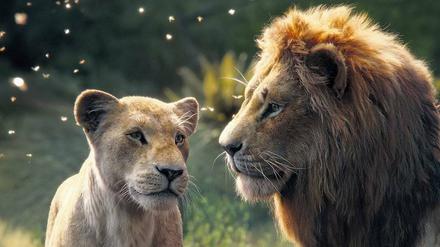 Nala und Simba sind komplett am Rechner entstanden, Beyoncé und Donald Glover leihen dem Löwenpärchen ihre Stimmen.