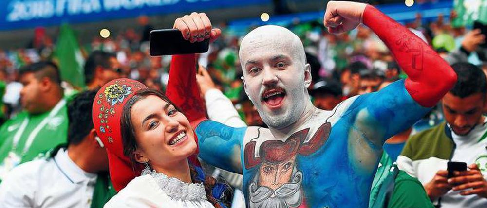 Neue Euphorie. Während der WM feierten die russischen Fans den überraschenden Viertelfinaleinzug ihres Teams. 