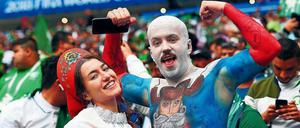 Neue Euphorie. Während der WM feierten die russischen Fans den überraschenden Viertelfinaleinzug ihres Teams. 