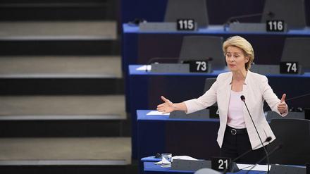 Ursula von der Leyern im Europäischen Parlament 