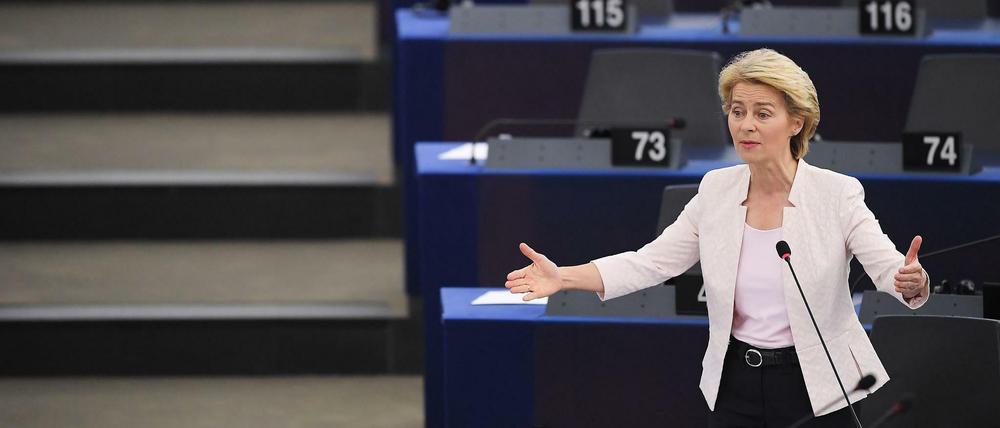 Ursula von der Leyern im Europäischen Parlament