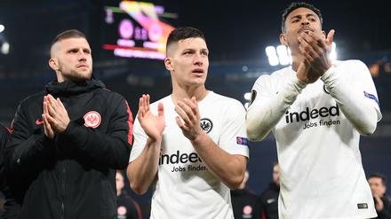 Abtrünnige Büffelherde. Ante Rebic ist noch da, Luka Jovic und Sebastian Haller haben die Eintracht schon verlassen.